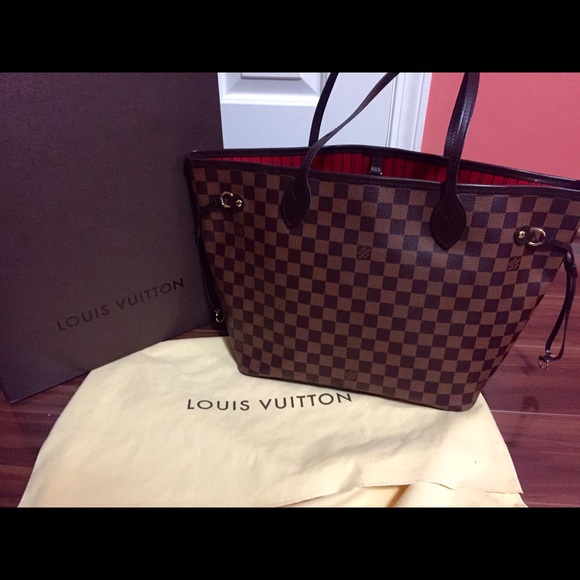 βSOLDβ - Used Twice Louis Vuitton Neverfull MM! - Picture 4 of 4