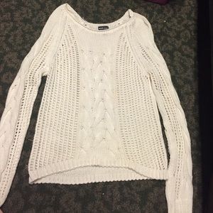 White crew sweater