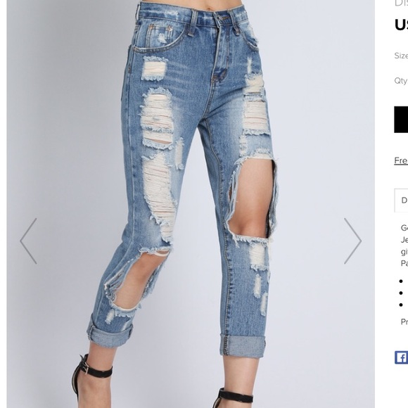 Distress Jeans - Picture 2 of 3