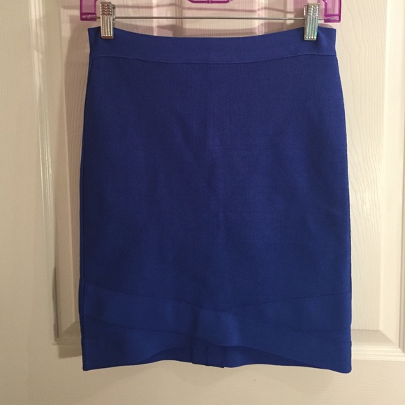 NWT Bebe Blue Mix Stitch Sweater Skirt