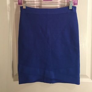 NWT Bebe Blue Mix Stitch Sweater Skirt