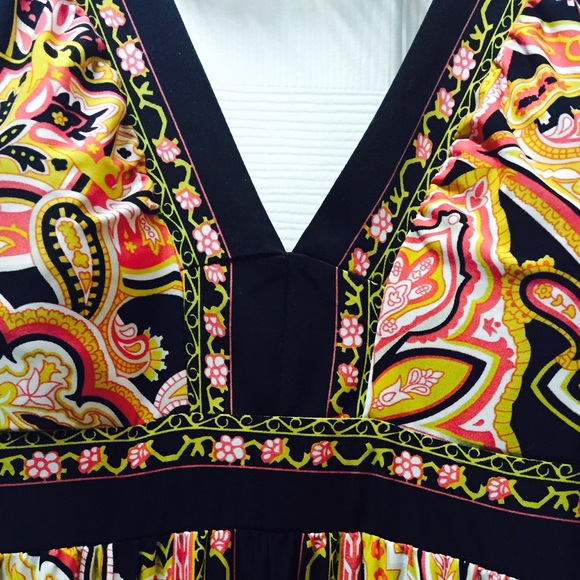 Paisley Multi Color Maxi Dress