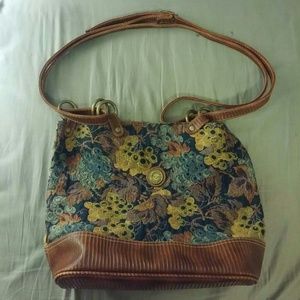 Capezio Vintage Floral Hobo Bag