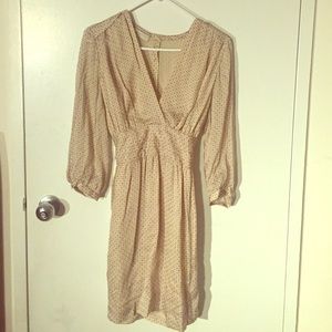 Silk Stella McCartney V-Neck Dress w 3/4 Slveeve