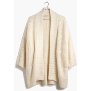 Madewell kimono sweater in Cream size XS
