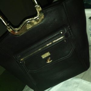 Real Mk leather tote bag