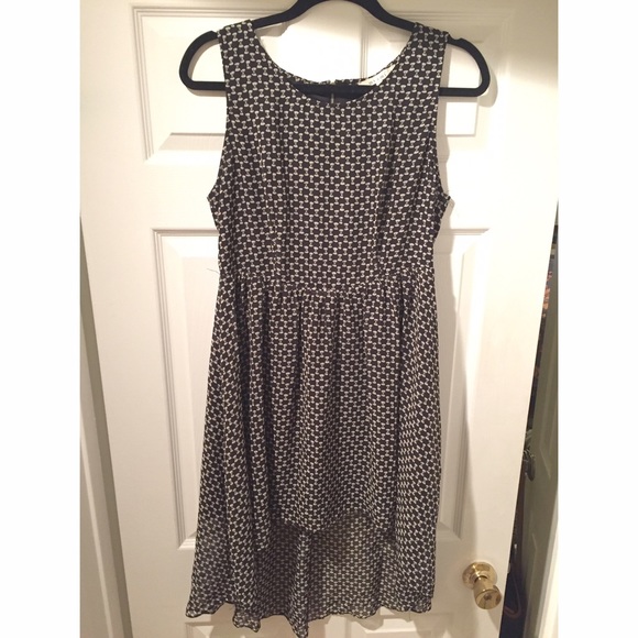 Francesca's Collection | black bow high low dress