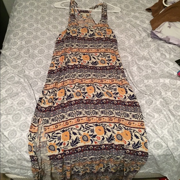 Summer maxi dress with high slit