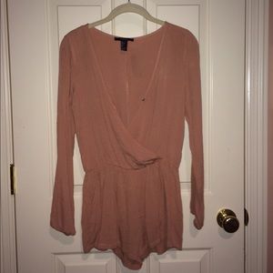 Forever 21 blush pink romper.