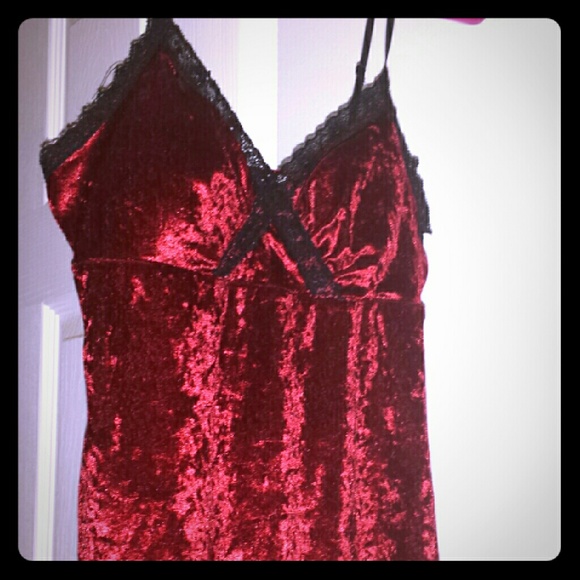 Velvet red top **beautiful** like new