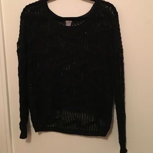 Charlotte Russe black knitted black sweater
