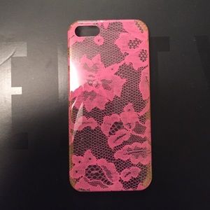 iPhone 5/5s lace pink case
