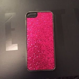 iPhone 5/5s pink sparkle case