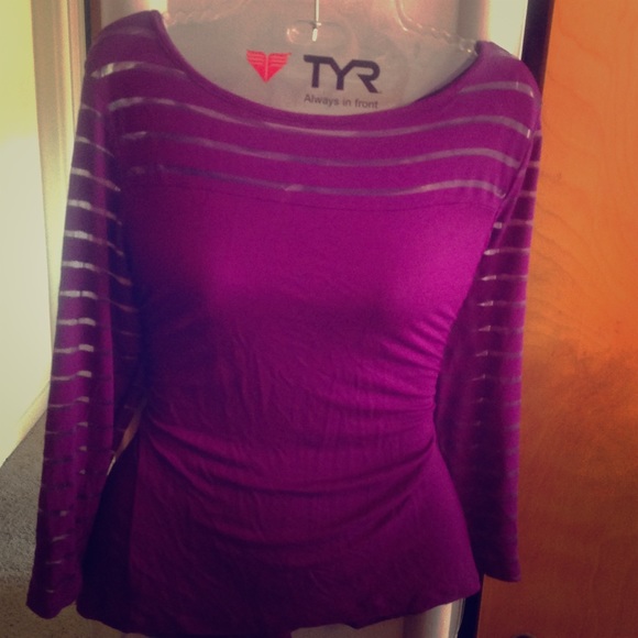 Basically brand new INC purple long sleeve dress t