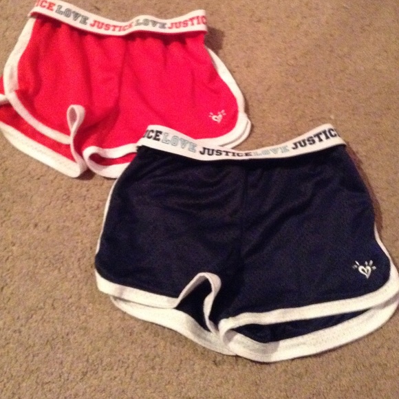 2 pairs of justice shorts