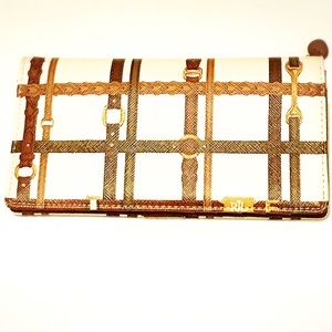 NWT Lauren Ralph Lauren Gallaway Belting Wallet