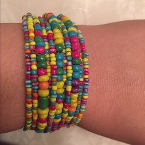 One of a kind! Beaded cuff bracelet