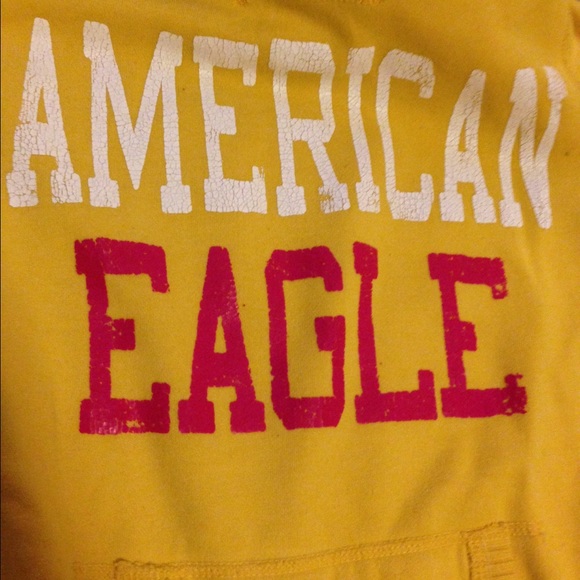 Yellow American Eagle hoodie - Picture 2 of 3