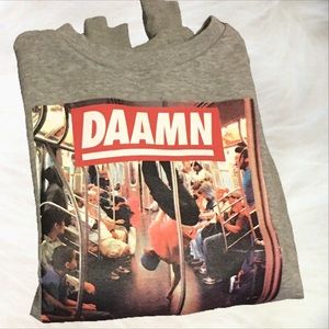 printed graphic art crewneck XS