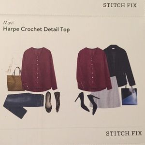 Crotchet Top. Never worn. Outfit ideas above!
