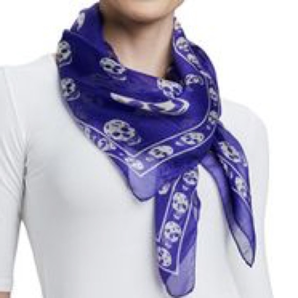 Alexander McQueen Accessories - Alexander McQueen silk scarf. 100% authentic