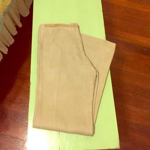 Tory Burch beige Lenin pants.