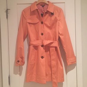 *SOLD* Pink Brooks Brothers Trench Coat