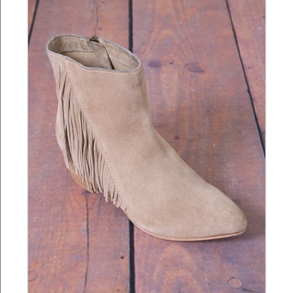 Seychelles Shoes - Seychelles Suede "Good Advice" Fringe Booties