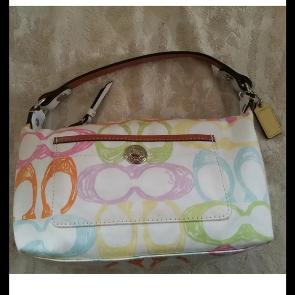 Coach scribble C's Demi bag pastel great condition