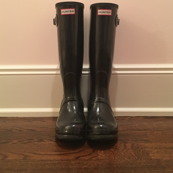 Tall Black Hunter Rain Boots!