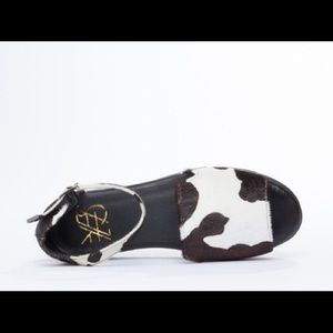 Calf hair platforms NWOT