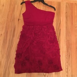 Red One Shoulder ENFOCUS STUDIO Dress