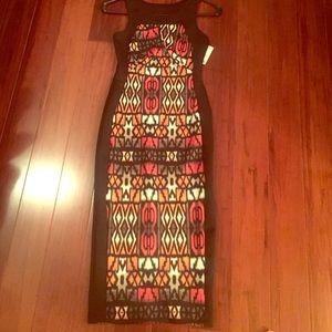 Tribal print midi