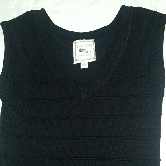 Black sweater/bodycon dress - Picture 3 of 3