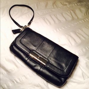 COACH leather wristlet