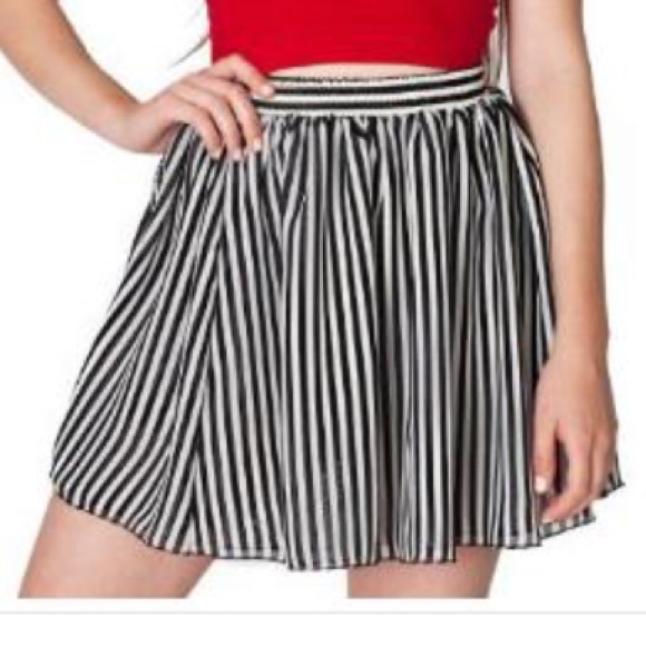 American Apparel striped skirt