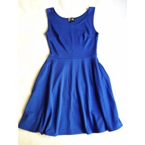 Blue Skater Dress