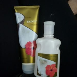 Exotic Coconut 8oz Body Cream & 3oz Body Lotion