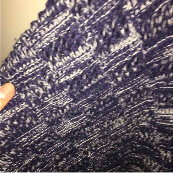 navy and white knit cardigan - Picture 2 of 2