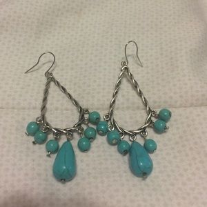 Turquoise Chandelier Earrings