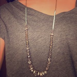 LOFT long crystal necklace