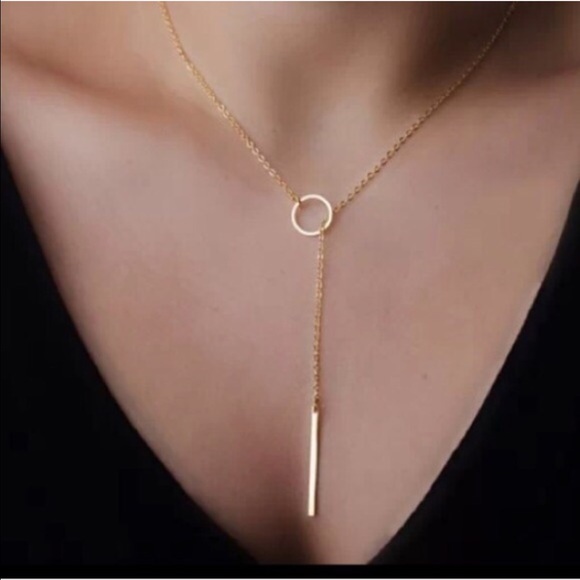 Jewelry - Gold plated Y shaped OL necklace