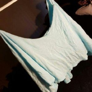 Light blue crop top