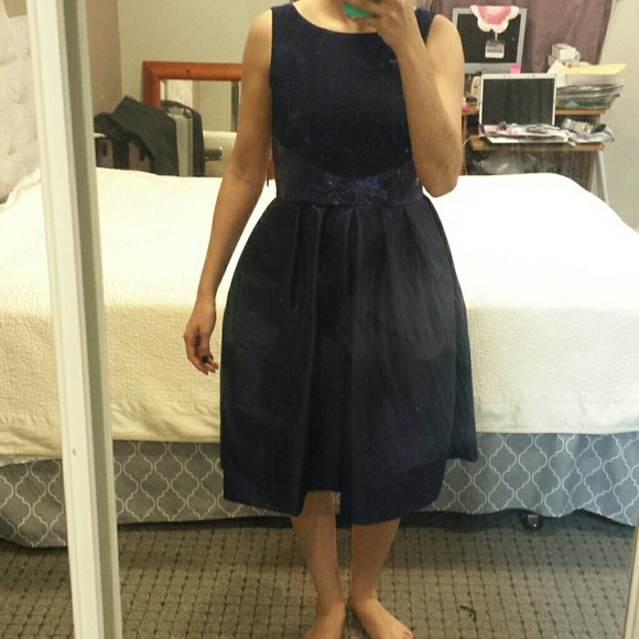 New with tags navy blue sequin dress