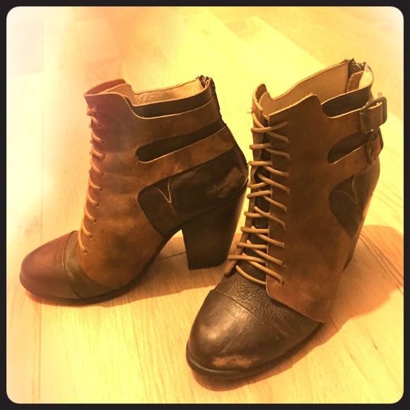 Free People vintage leather 1800s-style booties