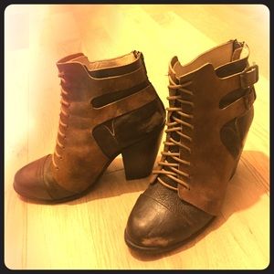 Free People vintage leather 1800s-style booties