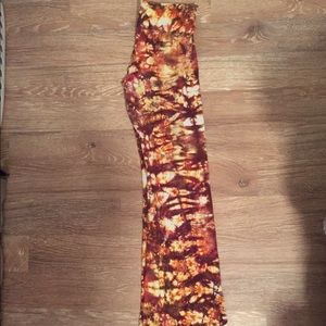 American Apparel Yoga Pants Tie Dye