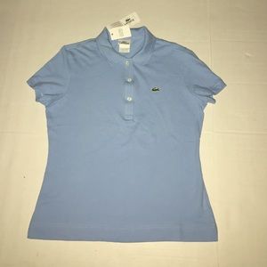 Lacoste Blue Three Button Polo Shirt (40) 8
