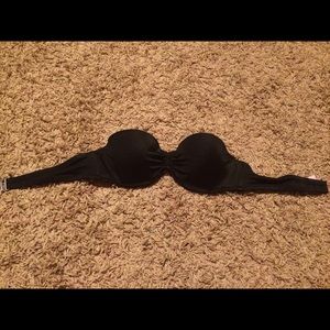 Super cute black bandeau swim top. Victoria secret