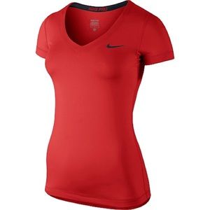 Nike pro v neck workout shirt